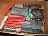 Boxes of HO trains