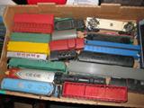 Boxes of HO trains