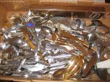 Large collection of silverware: silver plate, airline utensils, Gerber, etc.