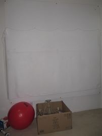 Hard to see but this is a quilt rack on the wall