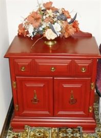 One of 2 bedside tables