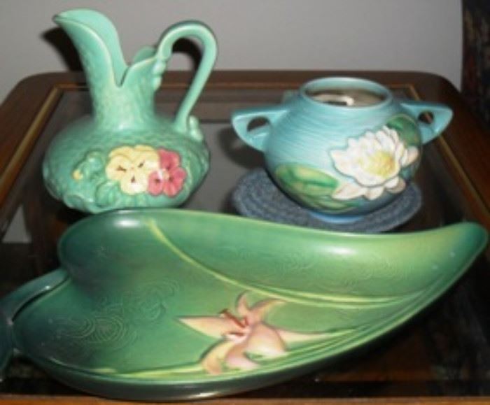 Roseville and Weller pottery