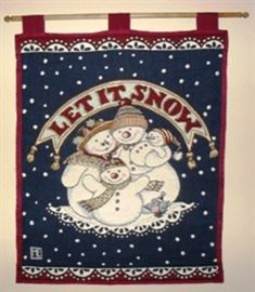 Let It Snow wall hanging