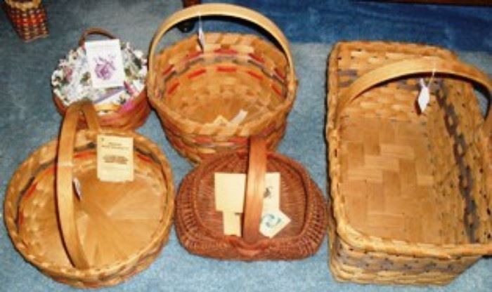 A small sampling of handmade baskets