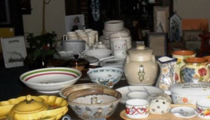 Picture of partial pottery, etc. 