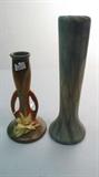 Lot 90-Roseville candlestick and vase