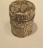 Lot 1 - Sterling Repousse Perfume Bottle