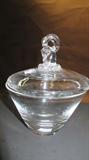 Lot 43 - Steuben rams head candy dish