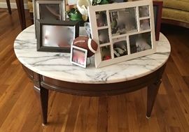 Marble top coffee table