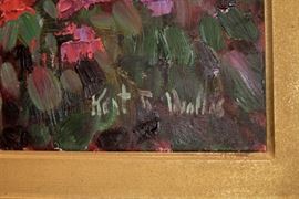 Kent Wallas Original Oil Painting- Signature