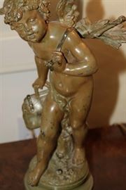 Auguste Moreau Signed Bronze- Vintage
