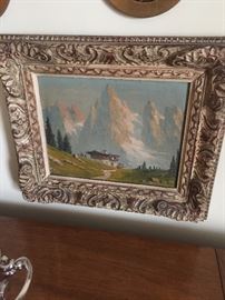 German Oil on Canvas