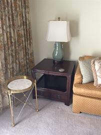 Pr. Colby Mahogany Cube Tables