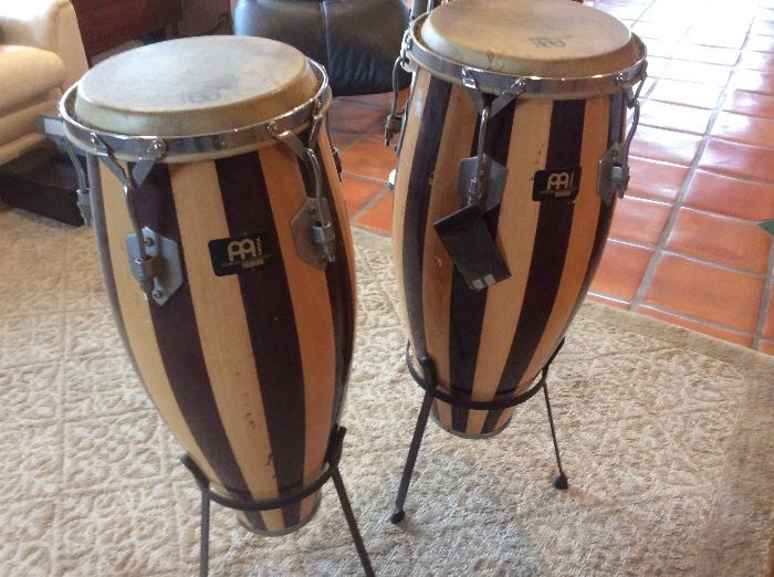 Pair of conga drums, made in Germany