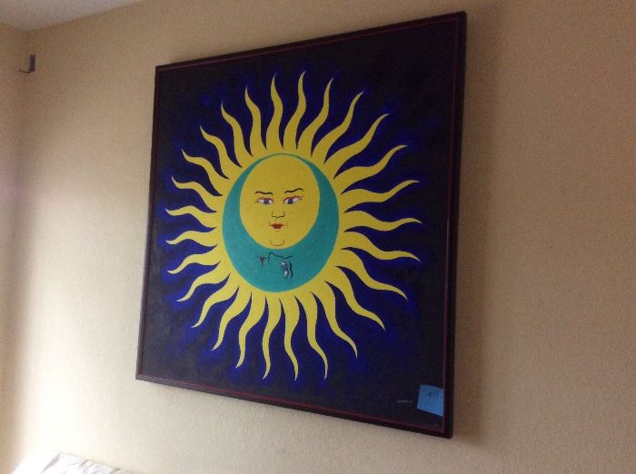 Sun painting, picture of a King Crimson album cover