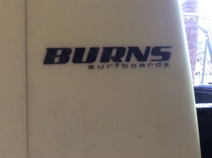 Burns surfboard