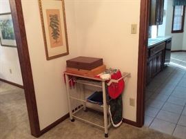 Small cart + 2 sets of china