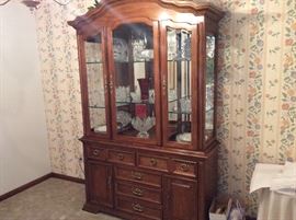 Lovely glassware inside Thomasville china cabinet - all are for sale 