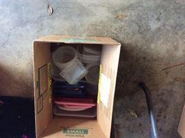 Garage - plastic lids