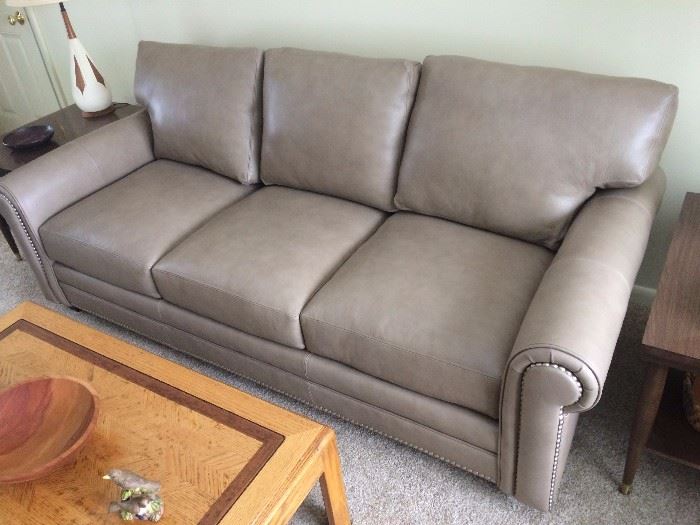 Bradington and Young leather sofa mint condition