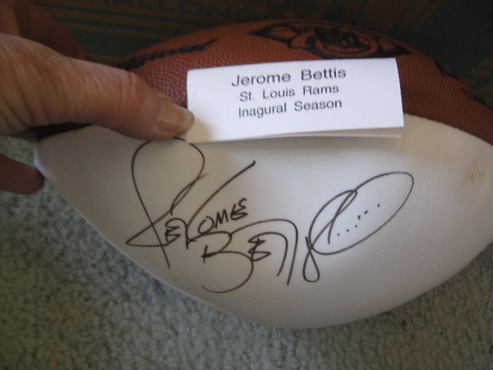 Jerome Bettis St Louis Rams Inaugural Season football