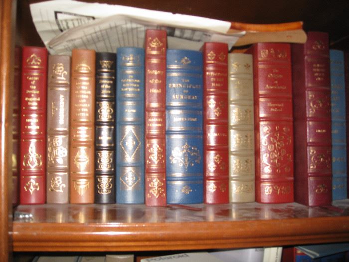 Leather bound medical books