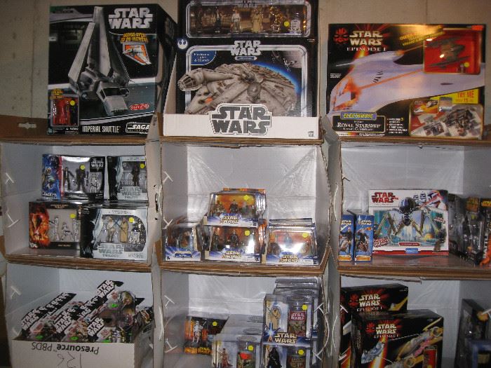 All Star Wars in boxes