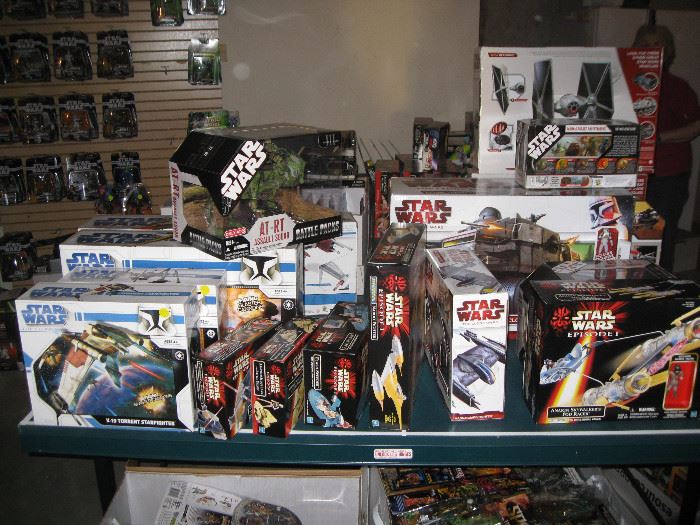 Many Star Wars in original boxes