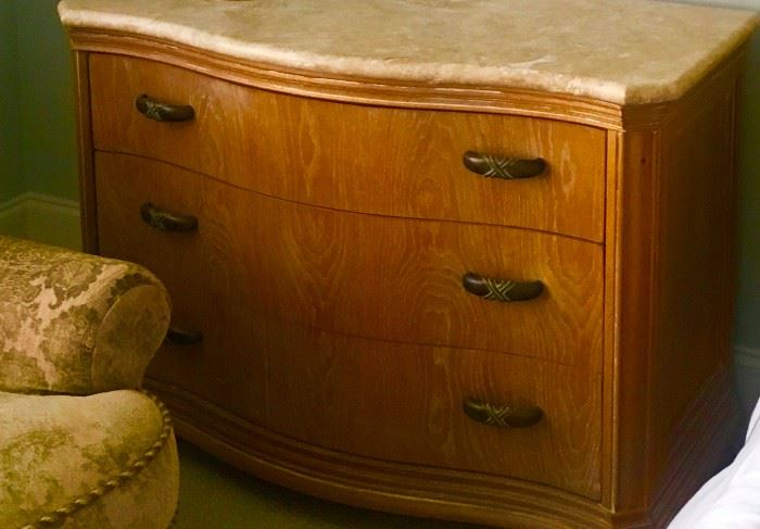Lexington small 3 drawer dresser with stone top