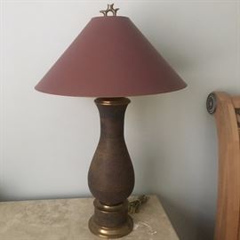 Designer brass lamp