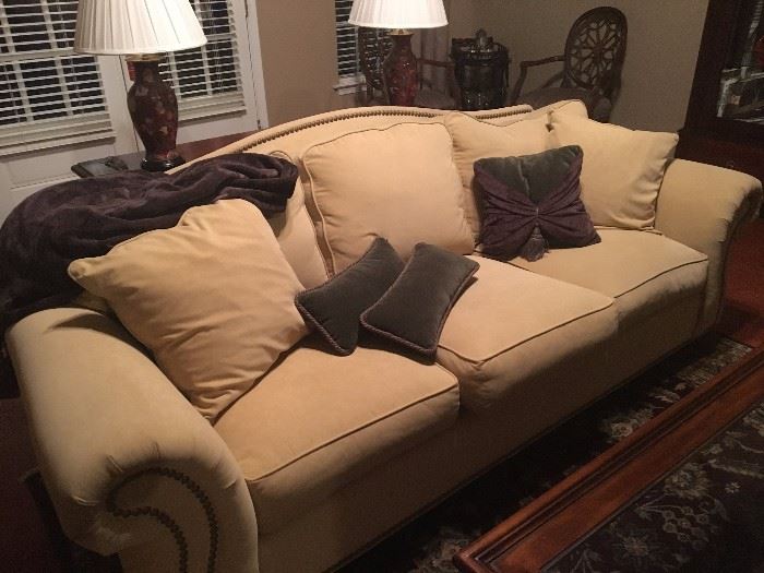 Ethan Allen microfiber sofa in good condition