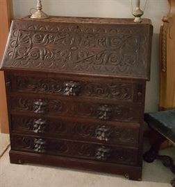 Jacobean Carved Desk