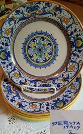 Antique Italian Deruta Plates