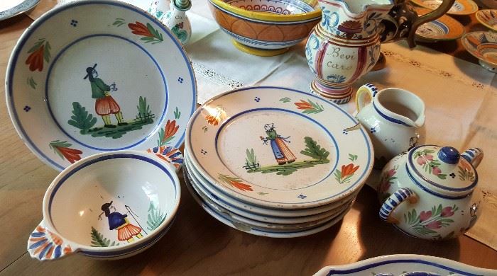 Antique Quimper Plates