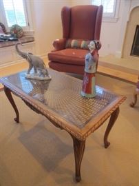 Hand Caned Coffee Table