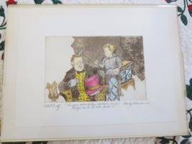 WC Fields Signed Print