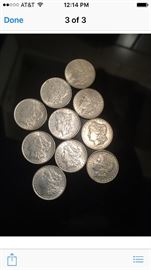 AU - BU Morgan Silver Dollars and Other Silver Coins