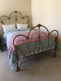 EARLY VICTORIAN IRON BED
