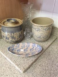 Sponge Ware Pottery Including Robinson Ransbottom