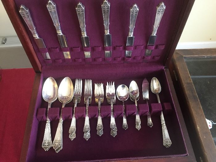 37 pieces of Gotham Sterling Silver Flatware in the Lansdownes Pattern