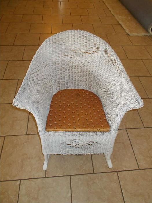VINTAGE Wicker Rocking Chair