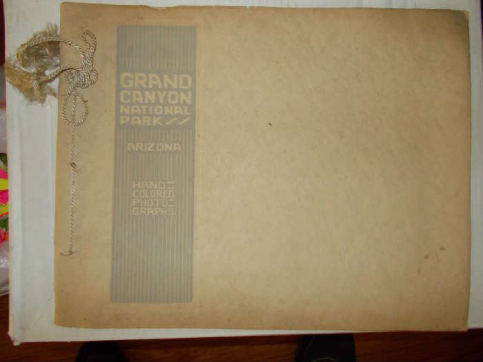 "Grand Canyon National Park" Book - early 1900's - 10 hand coloured photos - GORGEOUS!!!!!