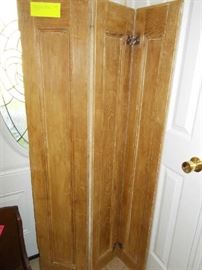 Vintage 3 Section Cypress Shutters SCREEN......Great Piece of Louisiana Cypress Furniture