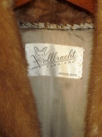 Vintage Mink coat, in nice condition, by Vollbracht Furriers.
