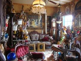 Eclectic Mix of Furniture, Collectibles, and Decor