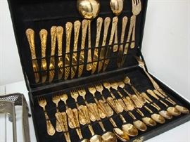 Gold Colored Flatware Set