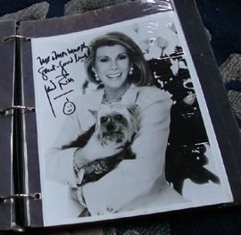 Autographs of other Stars.  This one is Joan Rivers