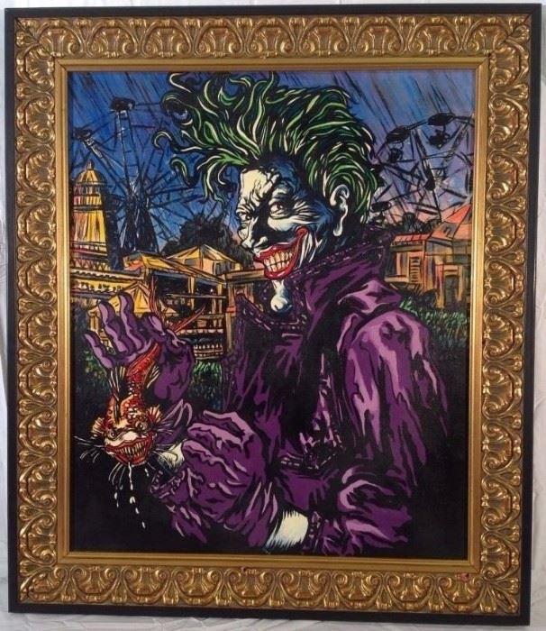 "The Joker" Painting	Painter Michael Murphy
