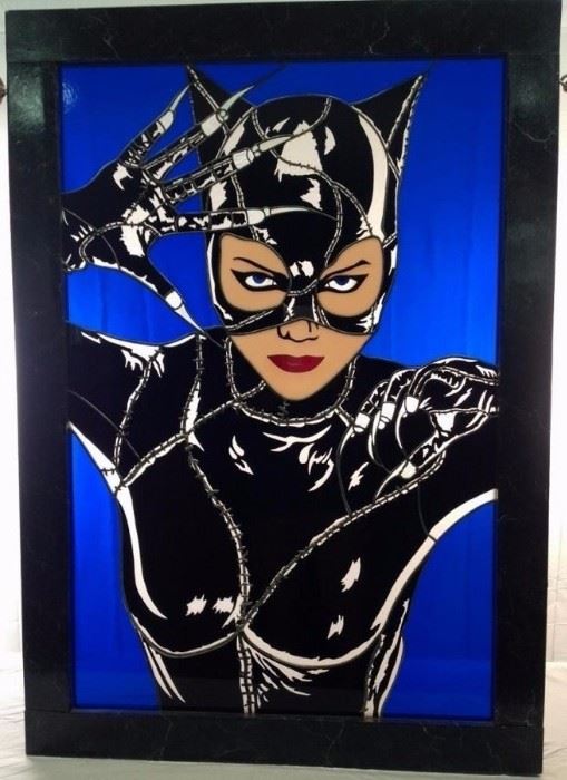 Michelle Pfeiffer "Catwoman" Stained Glass
