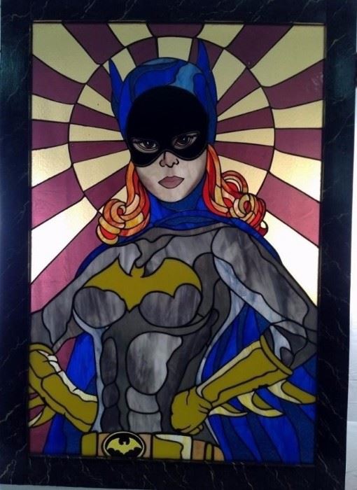 Yvonne Craig as Batgirl Stained Glass
